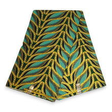 Afbeelding in Gallery-weergave laden, 6 Yards - Afrikaanse printstof - Exclusieve versierde glittereffecten 100% katoen - GL-4020 Lichtblauw / Turquoise Goud
