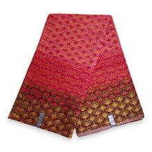 Afbeelding in Gallery-weergave laden, 6 Yards - Afrikaanse printstof - Exclusieve versierde glittereffecten 100% katoen - GL-4021 Roze Goud
