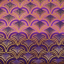 Afbeelding in Gallery-weergave laden, 6 Yards - Afrikaanse printstof - Exclusieve versierde glittereffecten 100% katoen - GL-4023 Paars Goud
