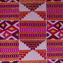 Afbeelding in Gallery-weergave laden, 6 Yards - Afrikaanse printstof - Exclusieve versierde glittereffecten 100% katoen - GL-4028 Roze Goud Kente
