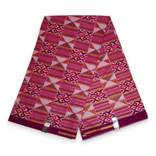 Afbeelding in Gallery-weergave laden, 6 Yards - Afrikaanse printstof - Exclusieve versierde glittereffecten 100% katoen - GL-4028 Roze Goud Kente
