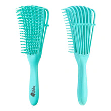 Load image into Gallery viewer, 10 pieces - Afabs® Detangler brush | Detangling brush | Comb for curls | Afro hair brush | Green
