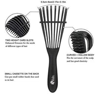 Load image into Gallery viewer, 10 pieces - Afabs® Detangler brush | Detangling brush | Comb for curls | Afro hair brush | Pastel Yellow
