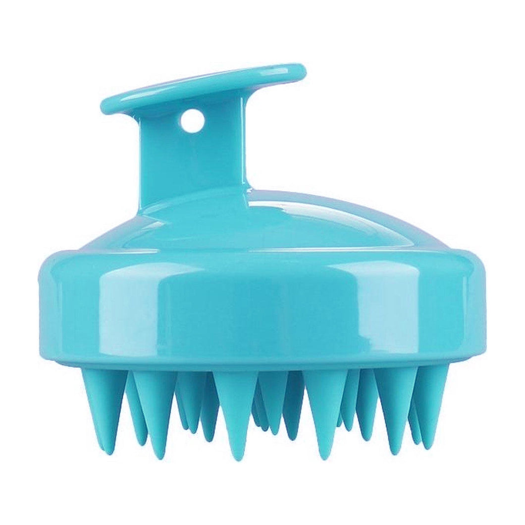 Hoofdhuidmassageapparaat - siliconen haarborstel - hoofdhuidborstel - massageborstel - hoofdmassageapparaat - Lichtblauw
