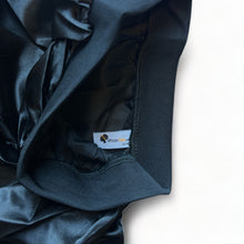 Load image into Gallery viewer, Satin bonnet for Dreadlocks / Braids / Rasta - Black Dreadsock / Satin night cap / Hair bonnet
