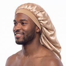 Afbeelding in Gallery-weergave laden, Satijnen muts voor dreadlocks / vlechten / rasta - Khaki dreadsock / satijnen nacht muts / haarmuts
