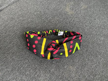 Charger l&#39;image dans la galerie, African print Headband - Adults - Hair Accessories - Mud cloth pink green
