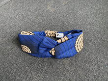 Afbeelding in Gallery-weergave laden, African print Headband - Adults - Hair Accessories - Blue
