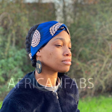 Load image into Gallery viewer, African print Headband - Adults - Hair Accessories - Blue
