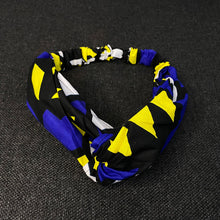 Charger l&#39;image dans la galerie, African print Headband - Adults - Hair Accessories - Blue / yellow samakaka

