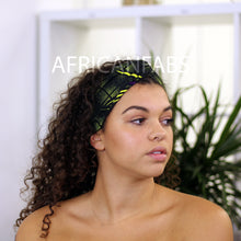 Load image into Gallery viewer, African print Headband - Adults - Hair Accessories - Green  / purple VLISCO
