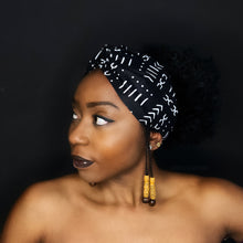 Lade das Bild in den Galerie-Viewer, African print Headband - Adults - Hair Accessories - Black Mud

