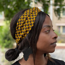 Load image into Gallery viewer, African print Headband - Adults - Hair Accessories - Bronze Vlisco VLISCO
