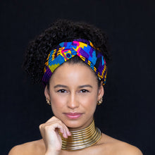 Afbeelding in Gallery-weergave laden, African print Headband - Adults - Hair Accessories - Multicolor kente
