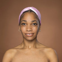 Load image into Gallery viewer, Pink Satin Headband with Twist - Adult Hair Accessory
