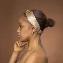 Load image into Gallery viewer, Khaki Satin Headband with Twist - Adult Hair Accessory
