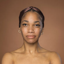 Load image into Gallery viewer, Brown Satin Headband with Twist - Adult Hair Accessory
