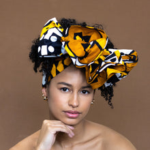 Charger l&#39;image dans la galerie, Foulard Moutarde Africaine / Samakaka Jaune
