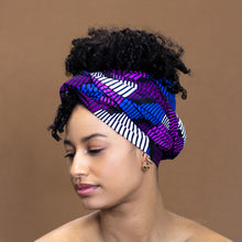 Afbeelding in Gallery-weergave laden, African Purple Swirl  headwrap
