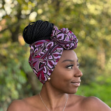 Lade das Bild in den Galerie-Viewer, African Purple / black / headwrap
