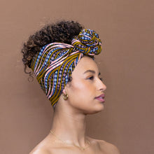 Load image into Gallery viewer, African Mustard wave / headwrap
