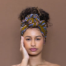 Load image into Gallery viewer, African Mustard wave / headwrap

