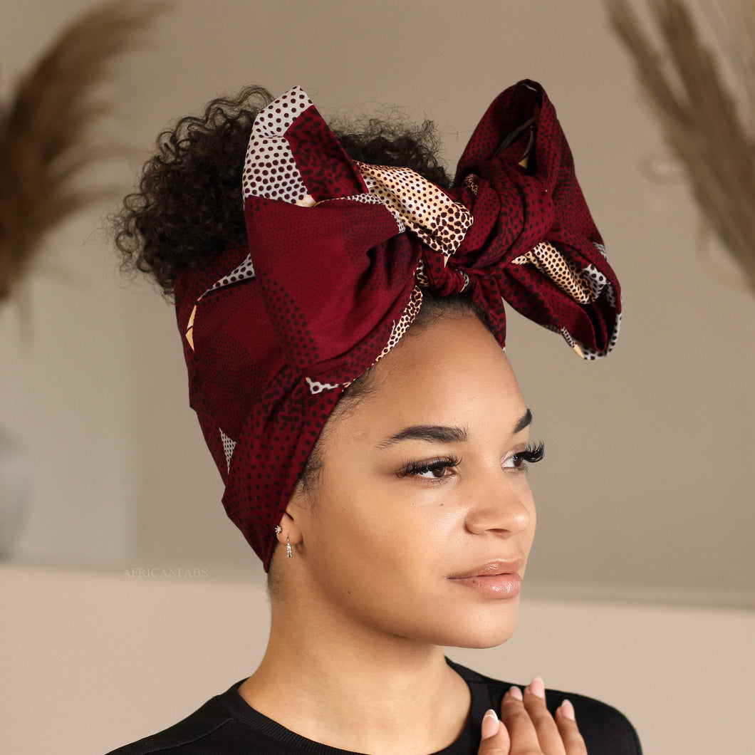 African Red spotlights / headwrap