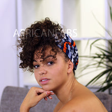 Load image into Gallery viewer, African headwrap - Orange trails
