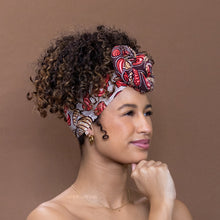 Load image into Gallery viewer, African Beige / brown Paisley headwrap
