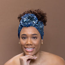 Load image into Gallery viewer, African Blue branches - headwrap
