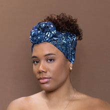 Load image into Gallery viewer, African Blue branches - headwrap
