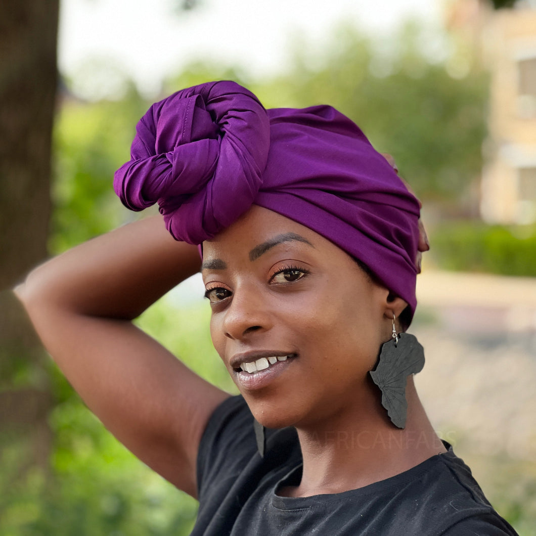 Purple solid color - headwrap