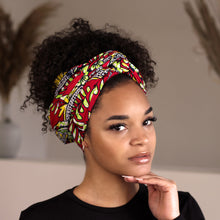 Load image into Gallery viewer, African Red Decoration / headwrap
