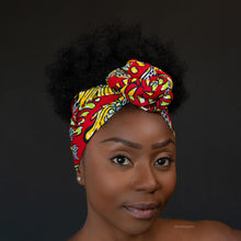 Load image into Gallery viewer, African Red Decoration / headwrap
