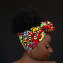 Load image into Gallery viewer, African Red Decoration / headwrap
