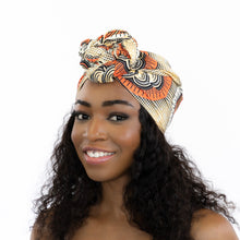 Charger l&#39;image dans la galerie, Foulard africain - Fleur de saumon
