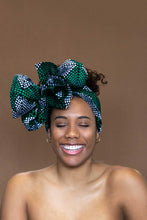 Afbeelding in Gallery-weergave laden, African Green diamonds headwrap
