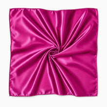 Load image into Gallery viewer, Pink Fuchsia Satin Square Scarf / Bandana / Headwrap 90 x 90 cm
