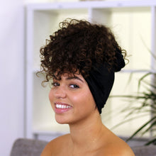 Afbeelding in Gallery-weergave laden, Velvet headwrap / velvet turban - Black
