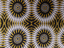 Load image into Gallery viewer, 6 Yards - African print fabric - Exclusive Embellished Glitter effects 100% cotton - KT-3075 Gold White
