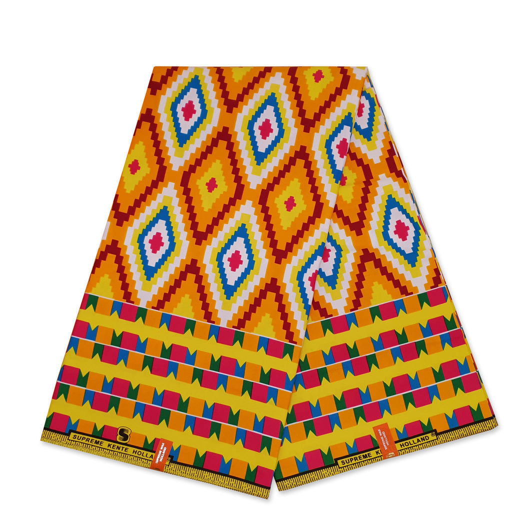 6 Yards - African Ghana / Kente print fabric KT-3100