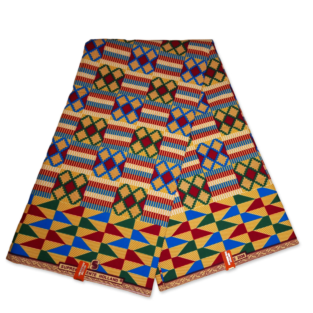6 Yards - African Ghana / Kente print fabric KT-3112
