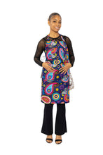 Load image into Gallery viewer, African print Apron - Blue Pink Paisley
