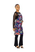 Load image into Gallery viewer, African print Apron - Blue Pink Paisley
