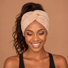Load image into Gallery viewer, Flexible Metal Wire Headband - Beige Bamboo
