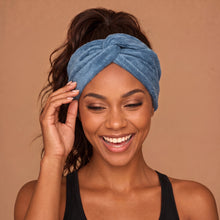 Load image into Gallery viewer, Flexible Metal Wire Headband - Blue Bamboo
