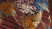 Load image into Gallery viewer, 6 Yards - African Wax print fabric - Brown Gold Autumn Leaf - 100% cotton
