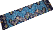 Load image into Gallery viewer, 6 Yards - African Wax print fabric - Blue Lotus Border - 100% cotton
