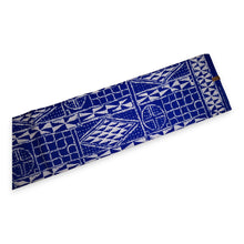 Charger l&#39;image dans la galerie, 6 Yards - Tissu imprimé africain - Ndop bleu Cameroun - Polycoton
