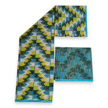 Lade das Bild in den Galerie-Viewer, Afrikanischer Druckstoff - Zweifarbiger Druck Polycotton - 6 Yards Kombination (4+2 Yards) PO-5031
